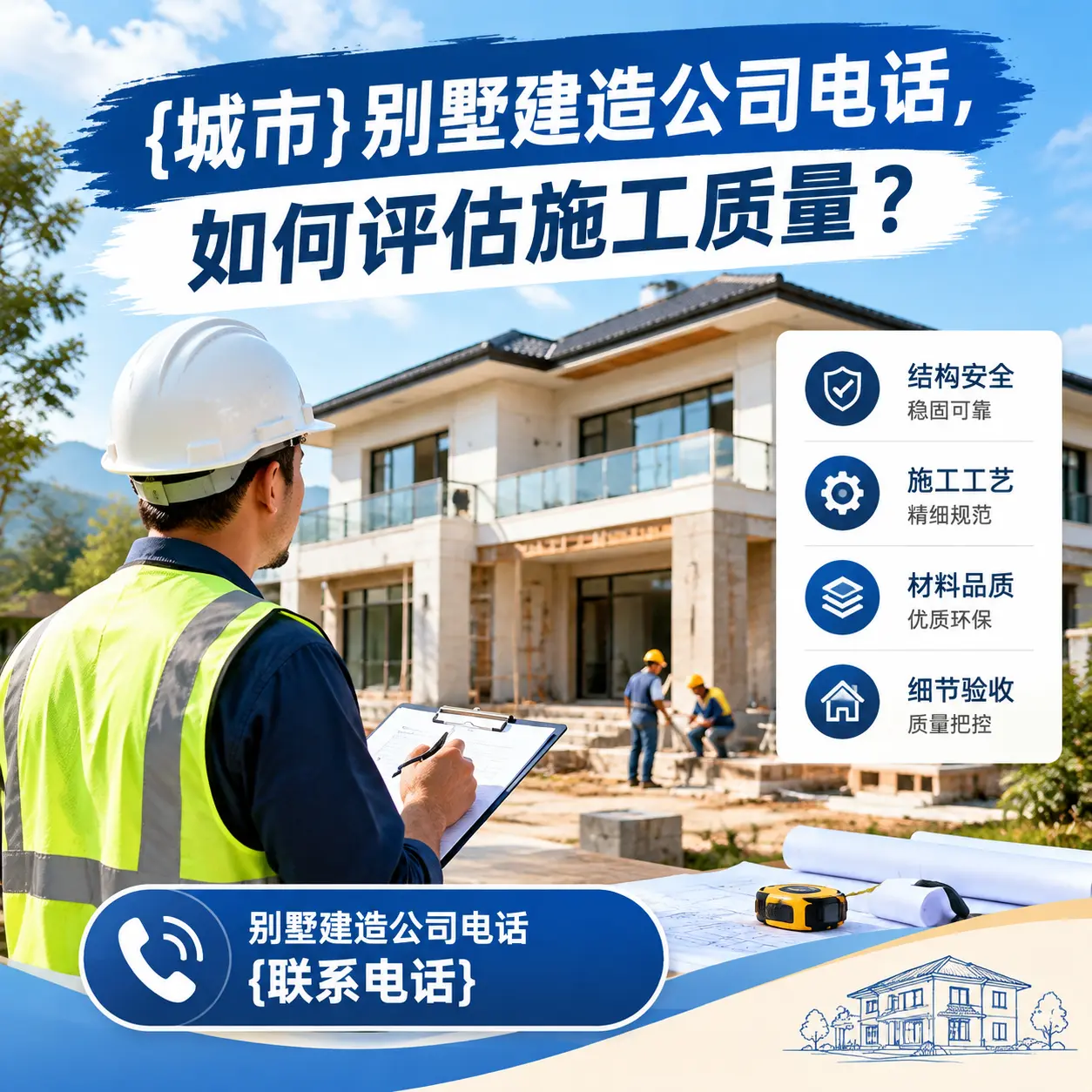 龙里别墅建造公司电话,如何评估施工质量?