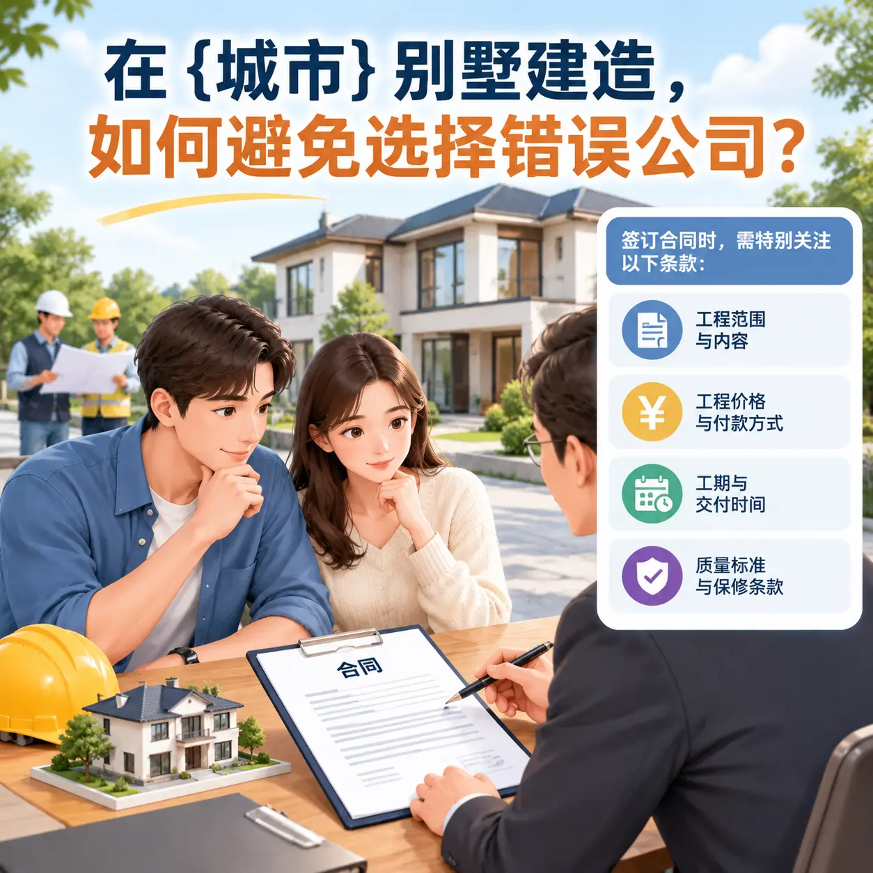 在 龙里 别墅建造,如何避免选择错误公司?