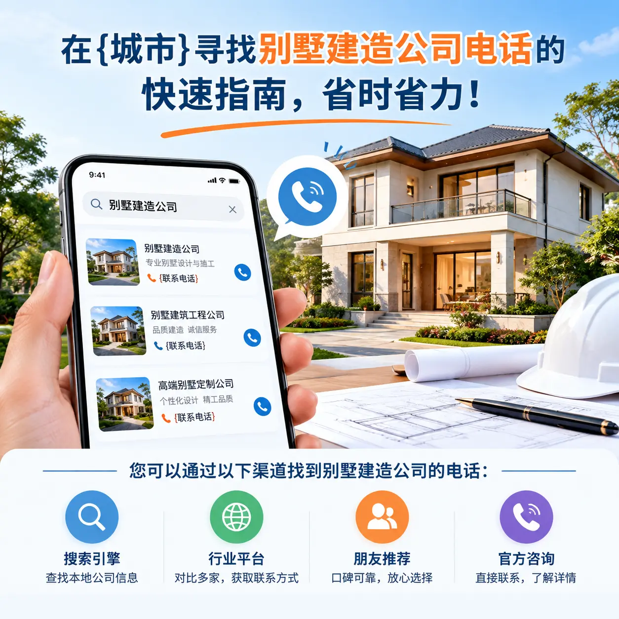 在龙里寻找别墅建造公司电话的快速指南，省时省力！