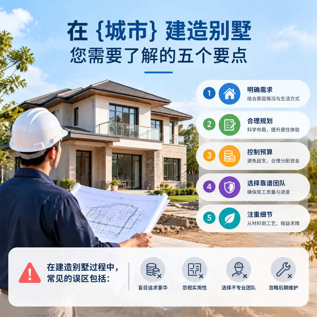 在 龙里 建造别墅，您需要了解的五个要点