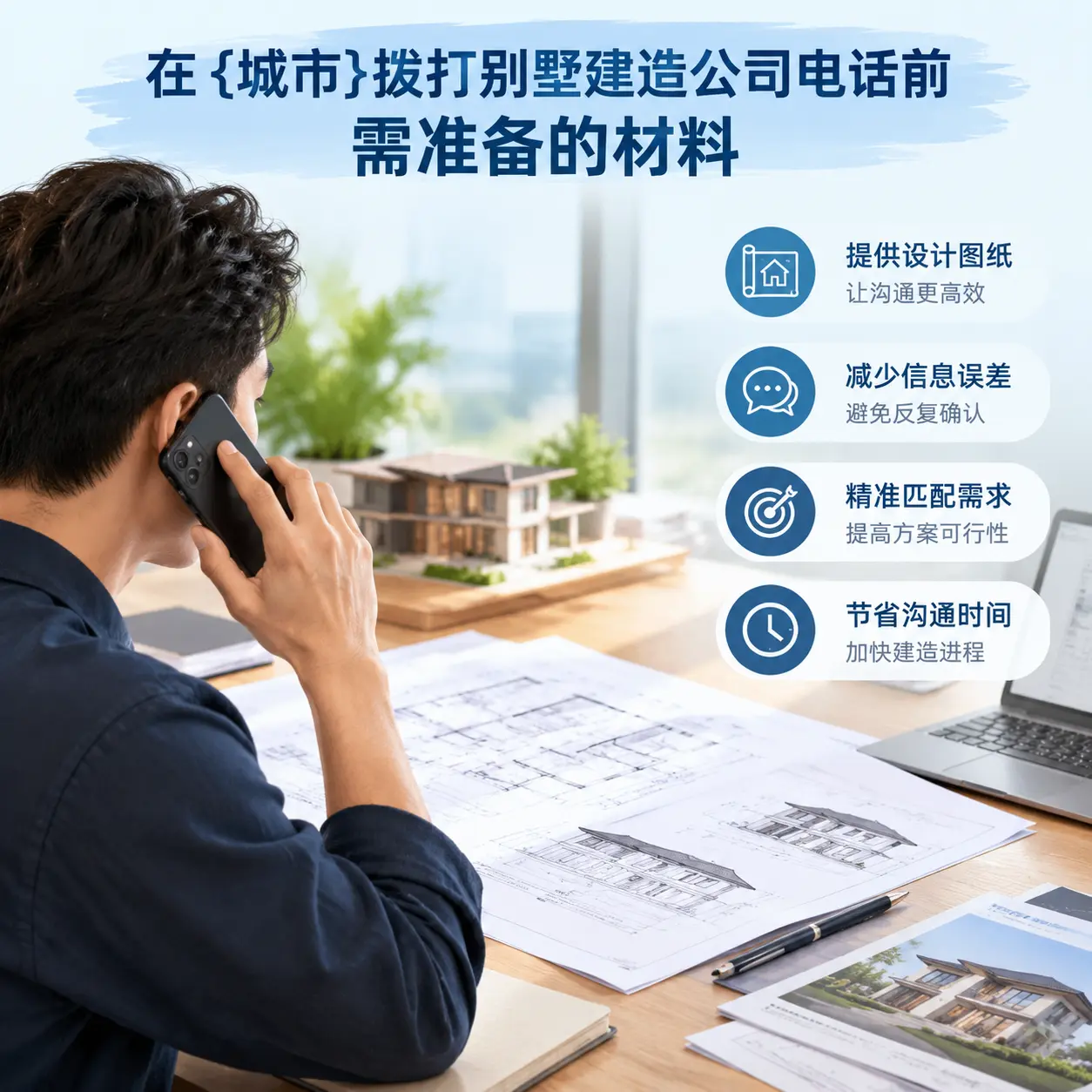 在龙里拨打别墅建造公司电话前需准备的材料
