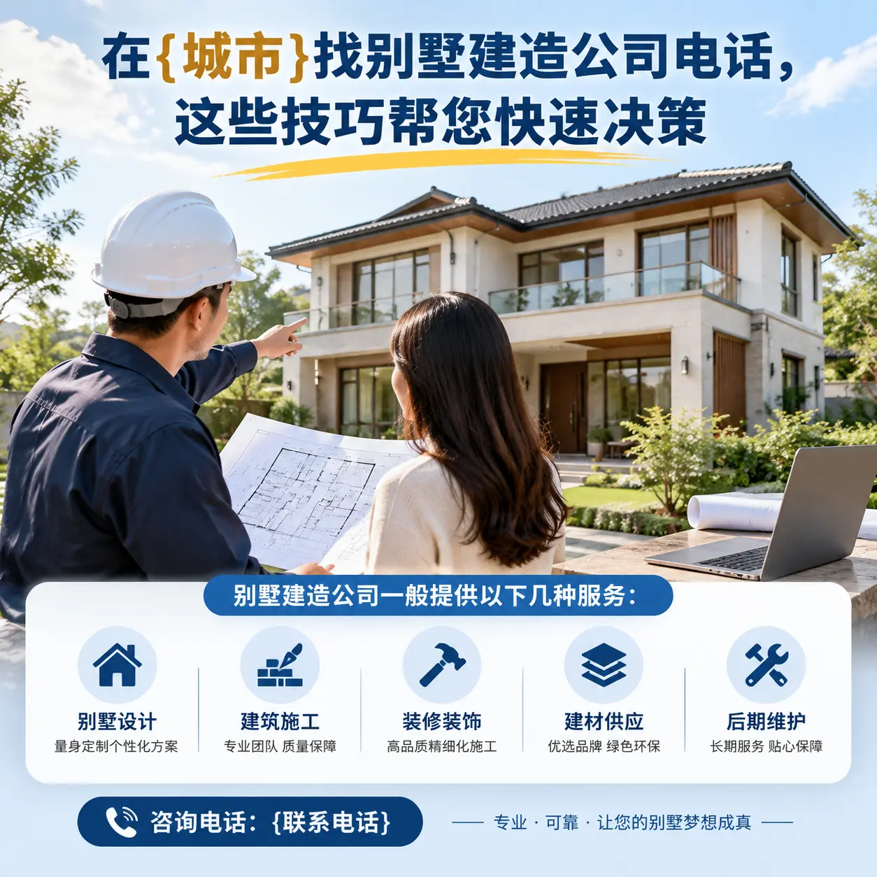 在龙里找别墅建造公司电话,这些技巧帮您快速决策